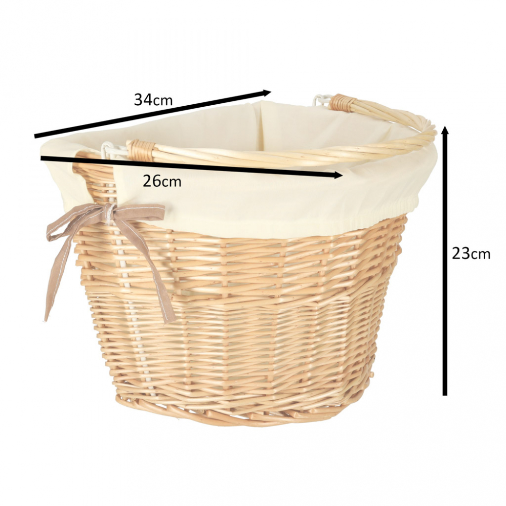Cos Bicicleta Ikonka Rachita 26x23 cm White - imagine 3