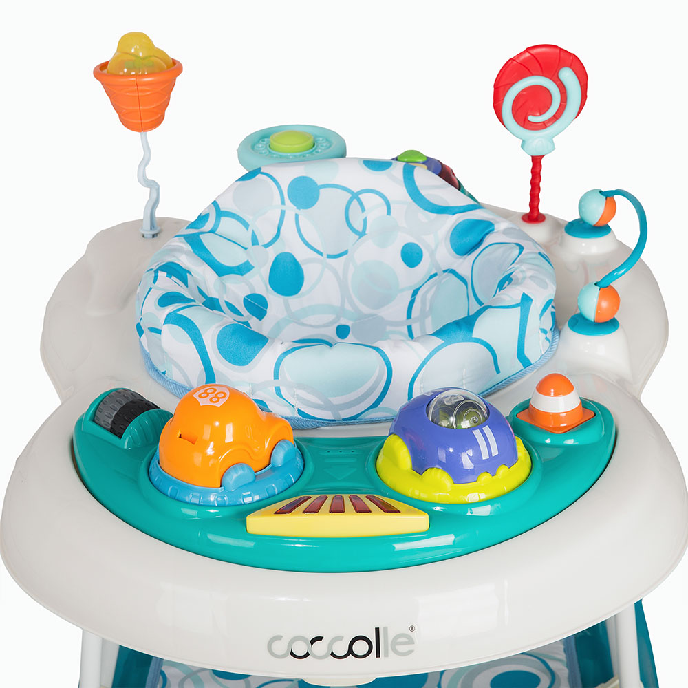 Premergator Coccolle Inizio Albastru cu Scaun Rotativ - imagine 3