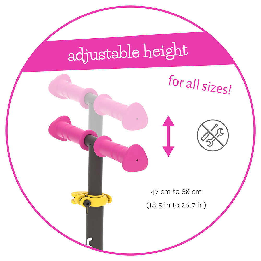 Trotineta Chillafish Scotti Pink pentru copii - imagine 5