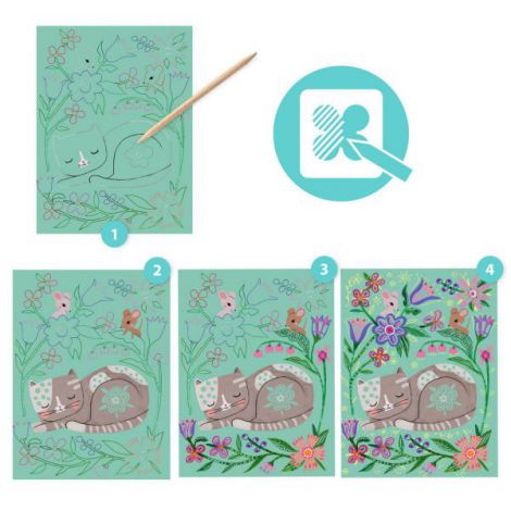 Djeco Joc Razuit Animale Gradina - imagine 3