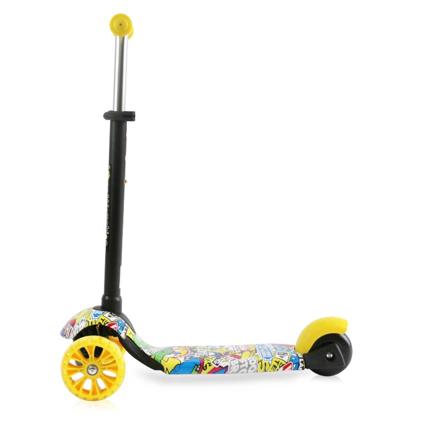 Trotineta Lorelli Draxter Smile cu LED și ghidon reglabil - imagine 3