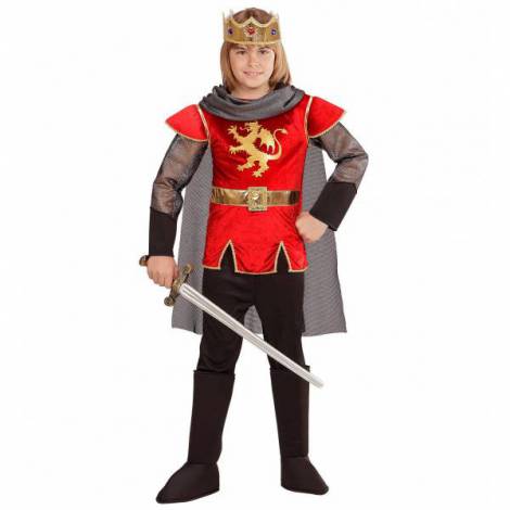 Costum Rege Arthur Roșu Widmann Italia