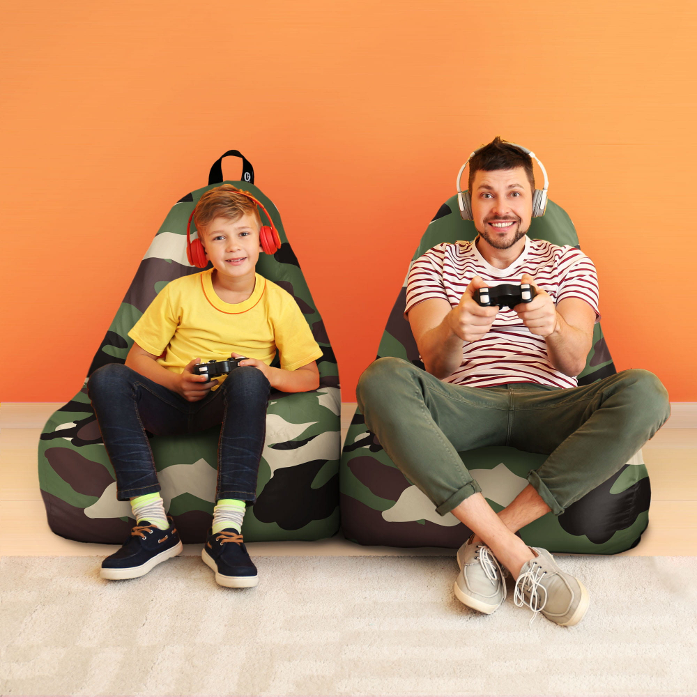 Fotoliu Puf Chill XL Camuflaj Updeco - imagine 4