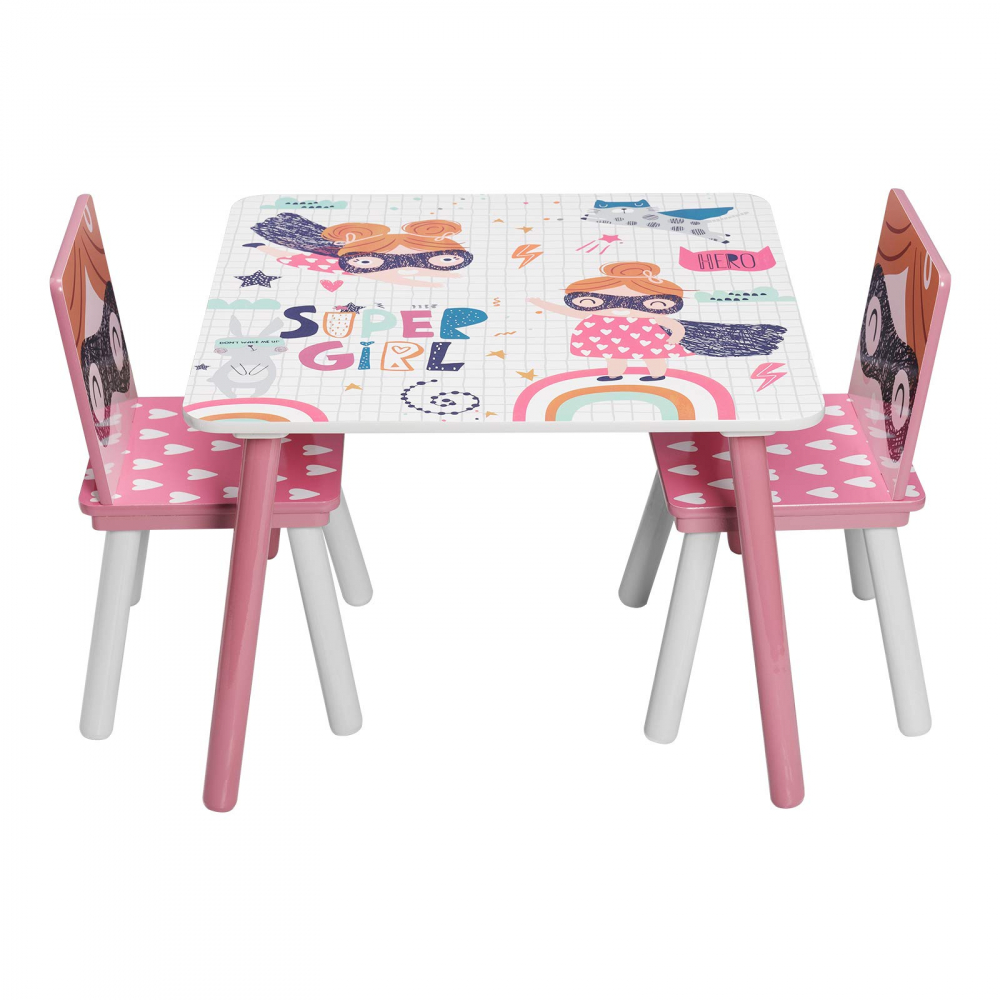Set masă și 2 scaune Ginger Home Super Girl - imagine 3