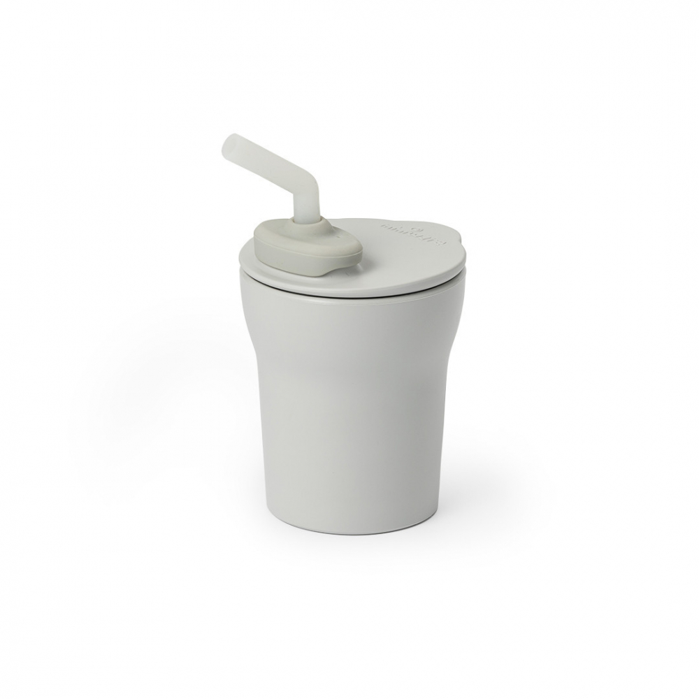 Pahar Antrenament Miniware 1-2-3 Sip Grey cu Pai - imagine 5