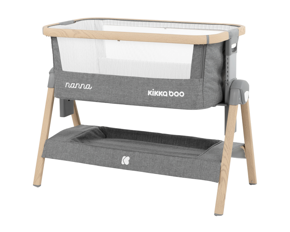 Patut Co-Sleeper KikkaBoo Nanna Dark Grey - imagine 5