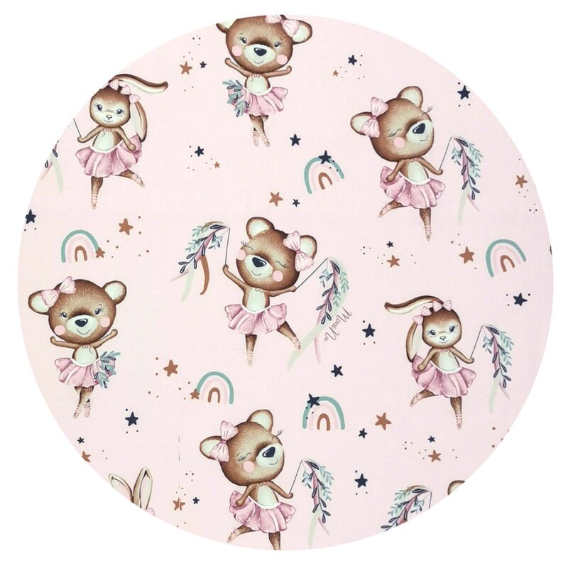 Lenjerie Patut Bumbac MimiNu, 3 Piese, Little Ballerina - imagine 3