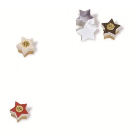 Set 25 Cutii Stea Albe Folia Paper - imagine 5