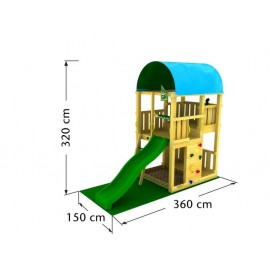Spațiu de joacă FARM JungleGym din lemn - imagine 3