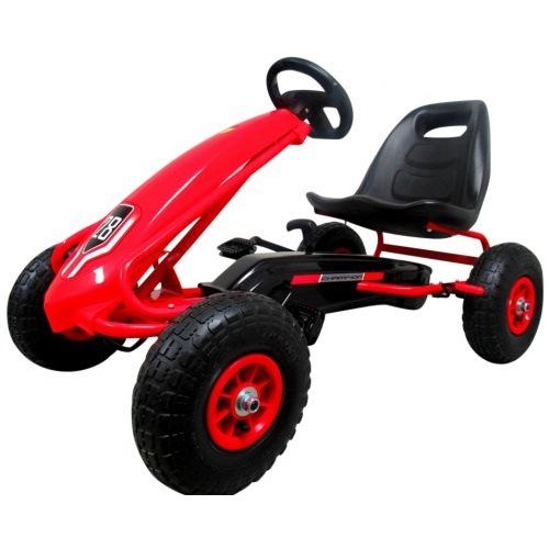 Kart Pedale R-Sport G4 Roșu cu Roti Gonflabile