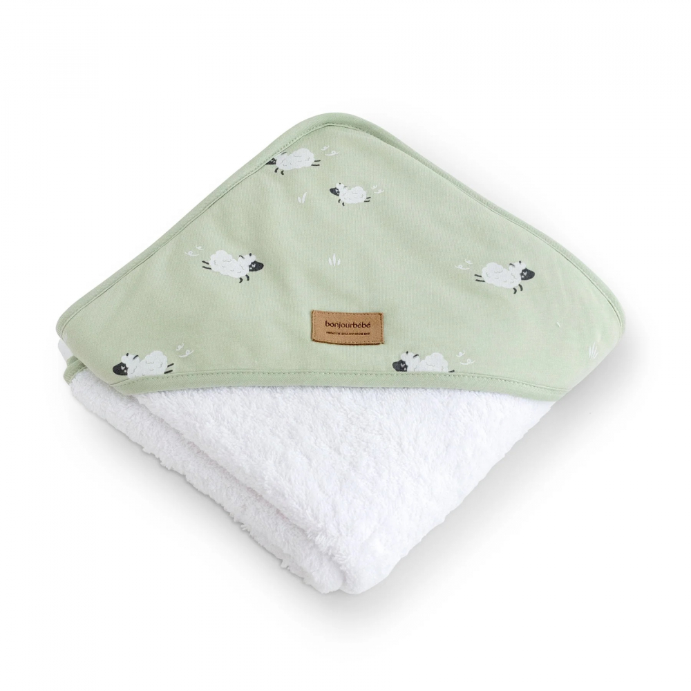 Prosop Bonjourbébé Bumbac OEKO-TEX Funny Farm - imagine 2