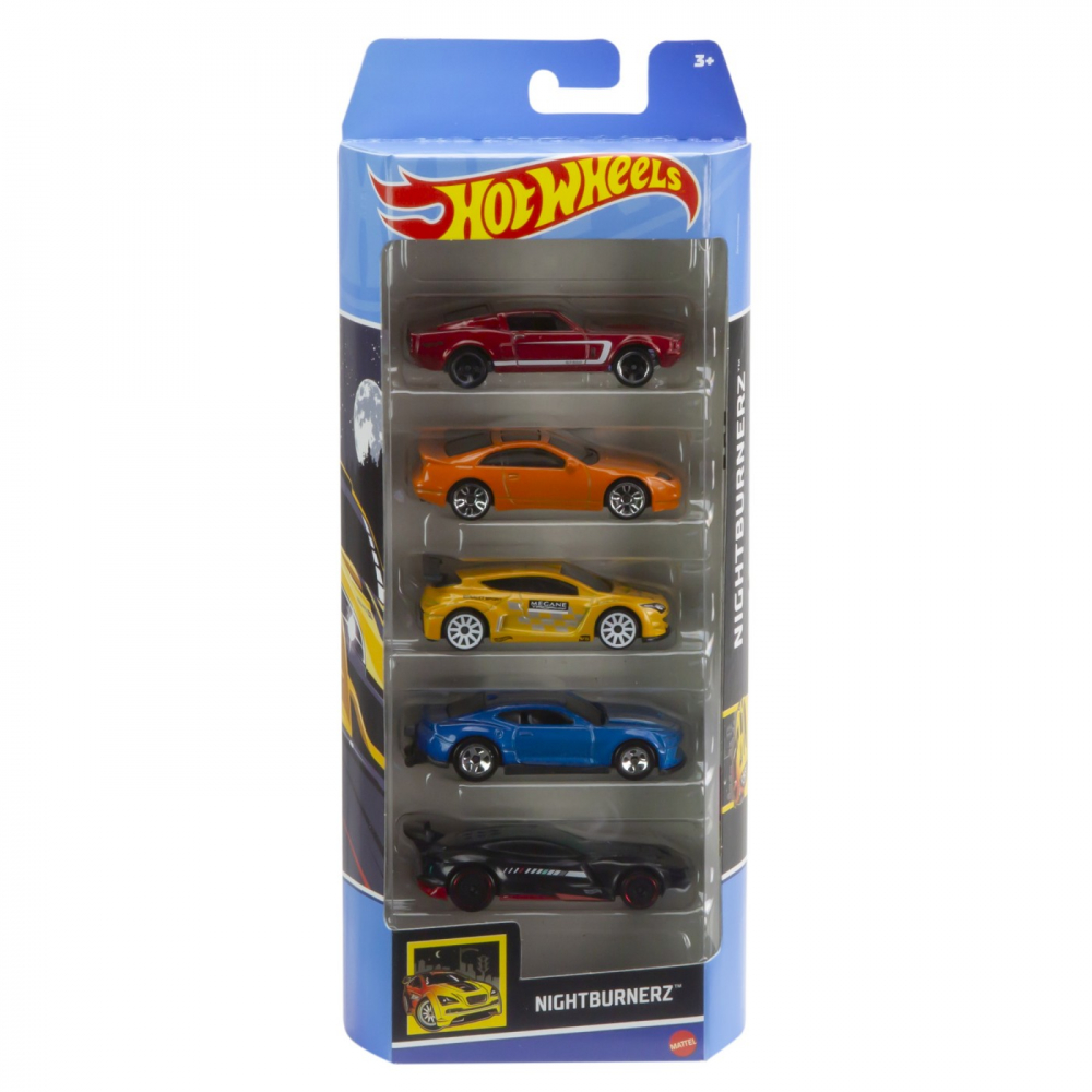 Set 5 Masini Hot Wheels Nightburnerz Mattel