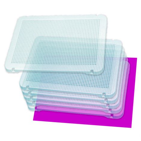Set 6 tablite transparente mozaic Miniland