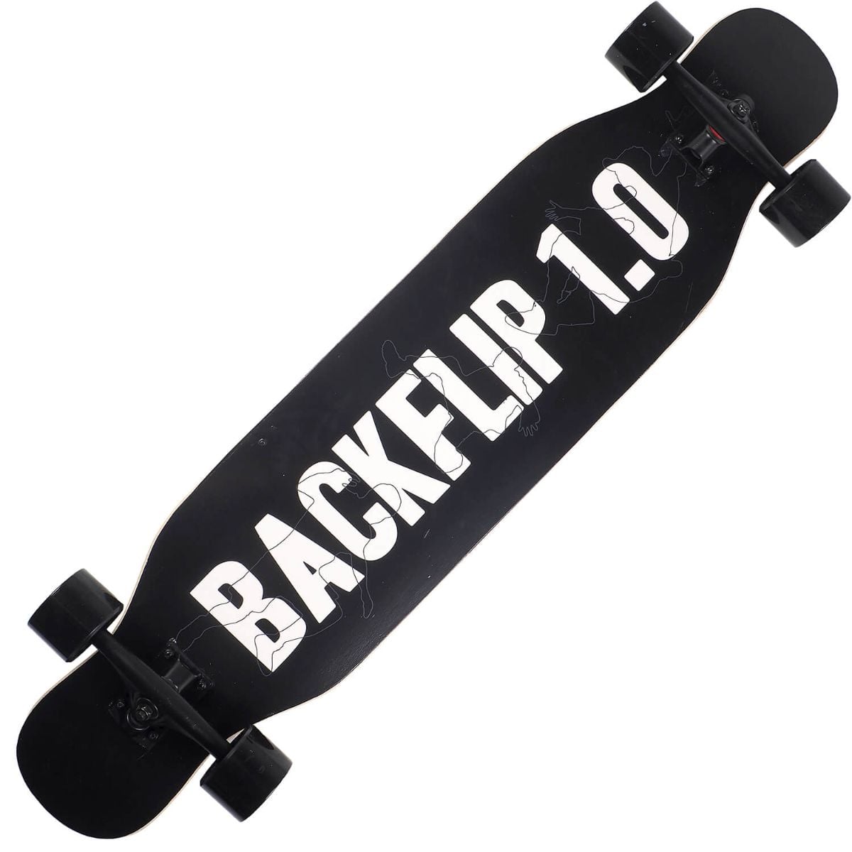Longboard Action One Negru, ABEC-9, 108 cm