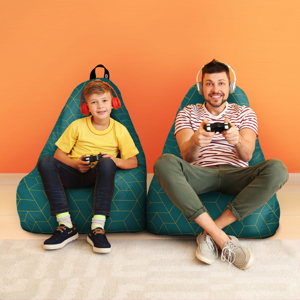 Fotoliu Puf Updeco Chill XL Turcoaz - imagine 4