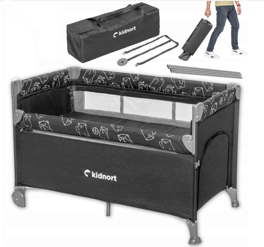 Patut Pliabil 3-in-1 Kidnort - Practic și Confortabil - imagine 3