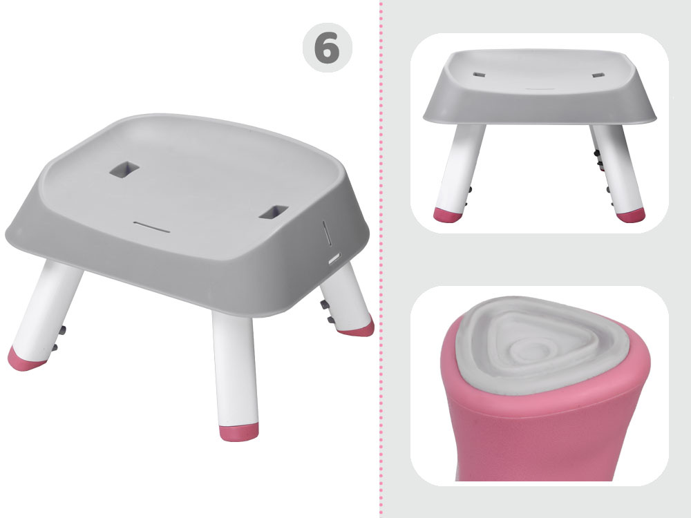 Scaun Masa 6in1 Roz Jokomisiada | Cresc - imagine 12