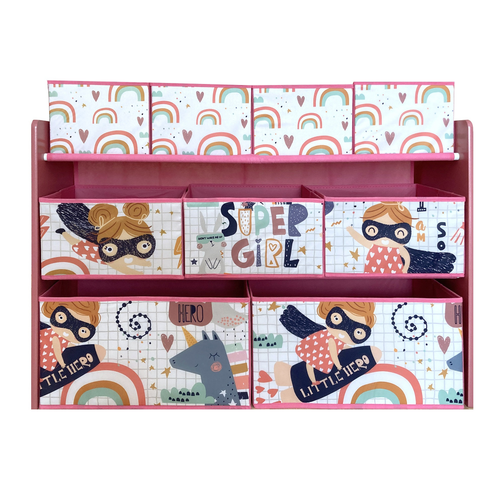 Organizator Ginger Home Super Girl, Lemn, 9 Cutii