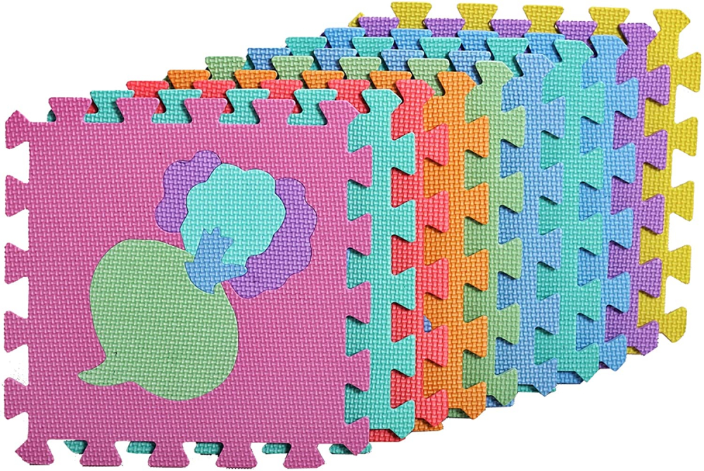 Covor puzzle spuma 10 piese Fructe Malplay - imagine 3