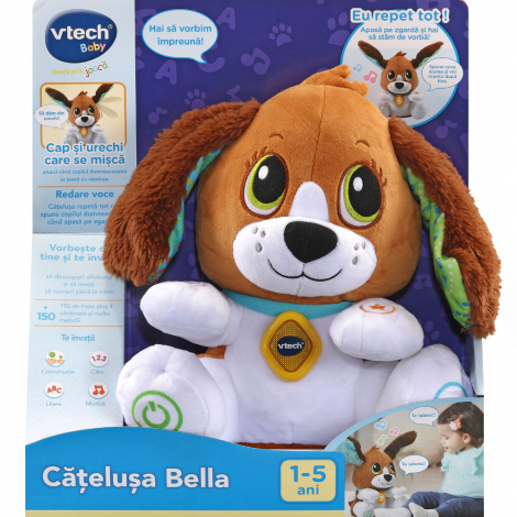 Catelusa Interactiva Vtech Bella - Dezvoltă Limbajul - imagine 2