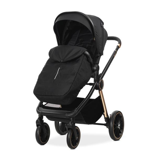 Carucior 2 in 1 Lorelli Bianca Black | Cadru Aluminiu - imagine 2