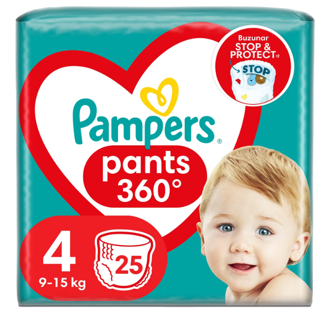 Scutece Pampers Pants 4, 9-15kg, 25 buc - imagine 5