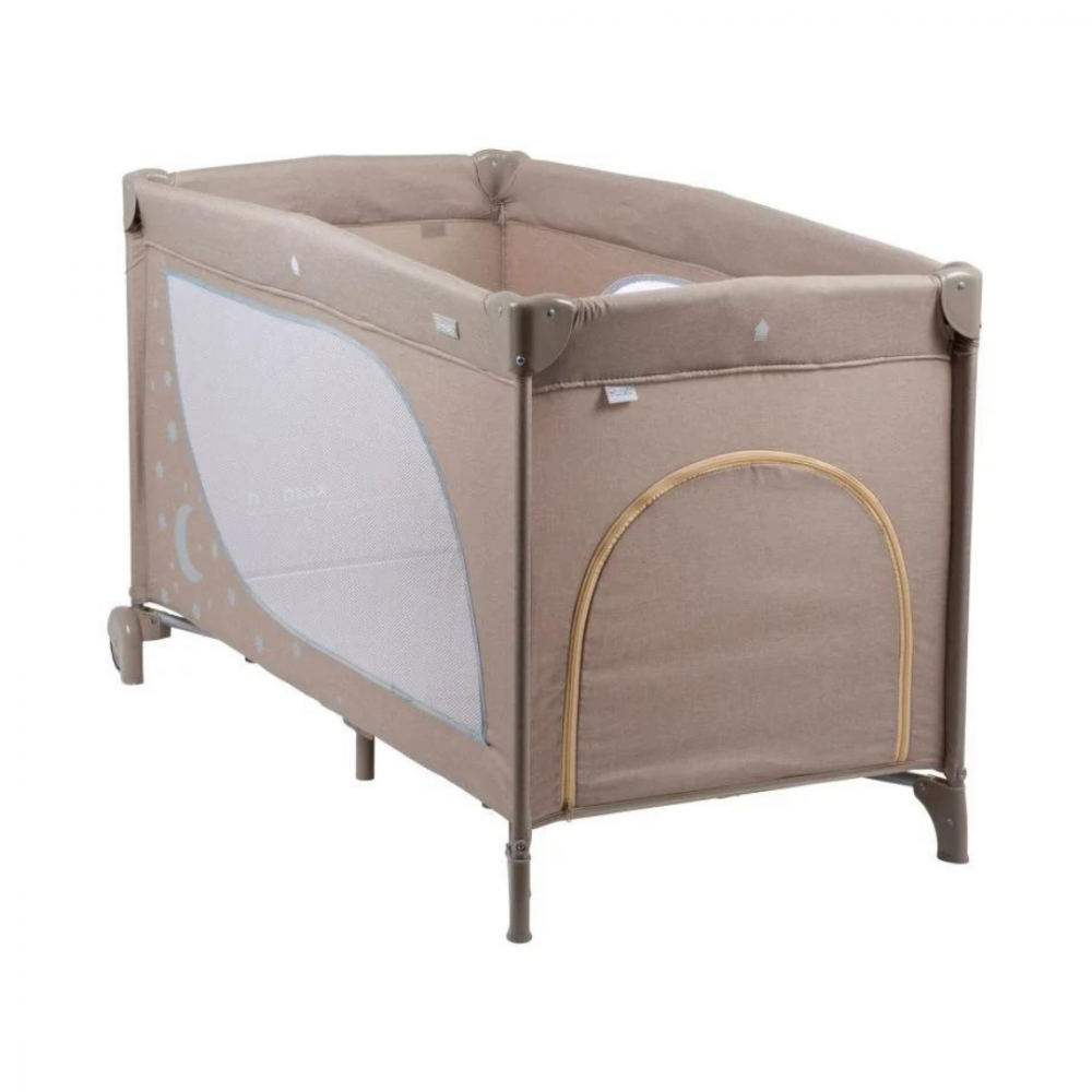 Patut pliant BabyGo Sleeper Moon Beige, calatorii - imagine 2
