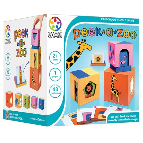 Smart Games Peek-a-Zoo - Joc Logic 2+ Ani