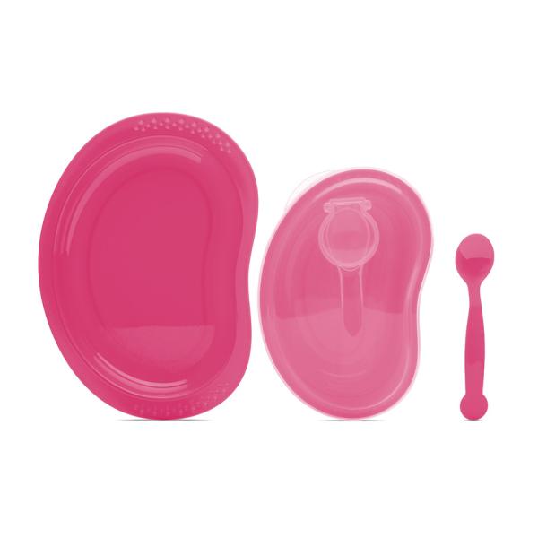 Set Hranire Lorelli Pink 3 Piese 6luni+ - imagine 2