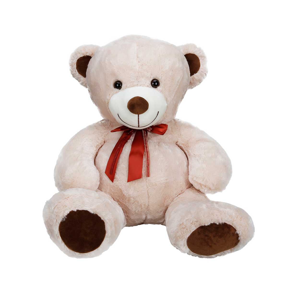 Ursulet Plus Puffy Friends 60 cm cu Fundiță