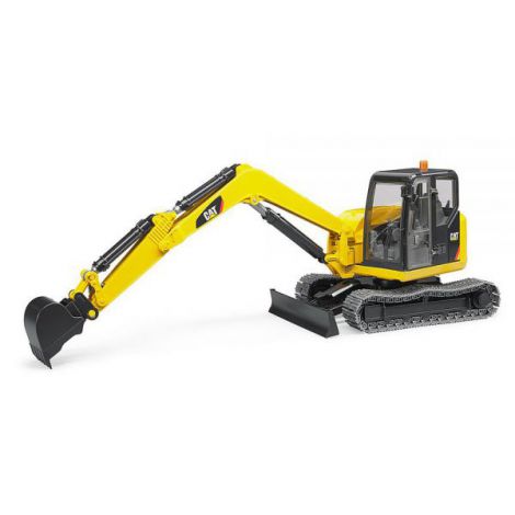 Bruder Mini Excavator CAT - Jucarie Realista - imagine 5
