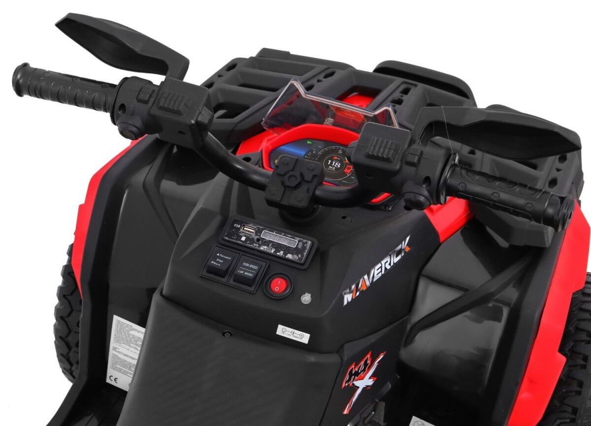 ATV Electric 4x4 Copii 12V Roșu - imagine 5