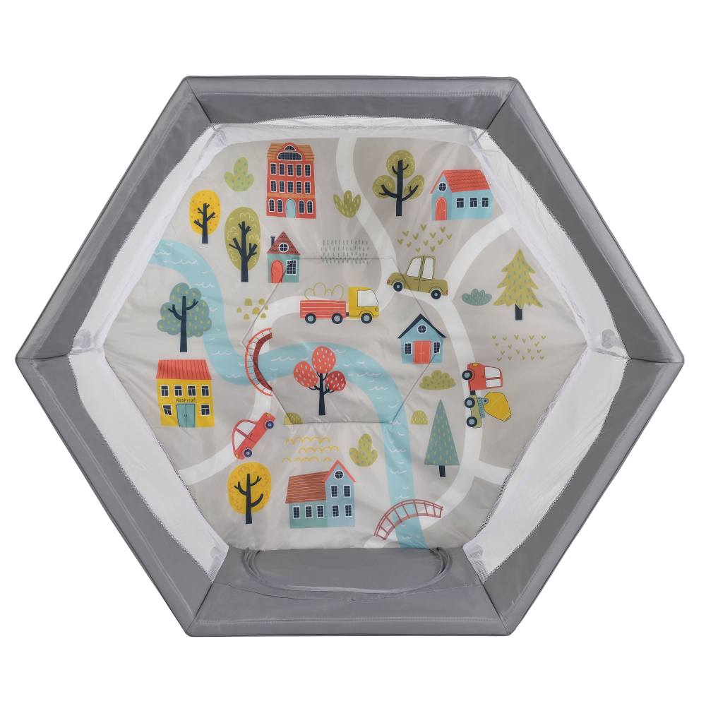 Tarc Hexagonal Cangaroo Playbox Grey - imagine 2