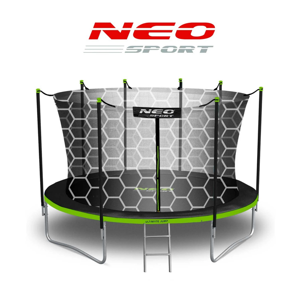 Trambulina Neo-Sport 374cm cu Plasa Interioara - imagine 6