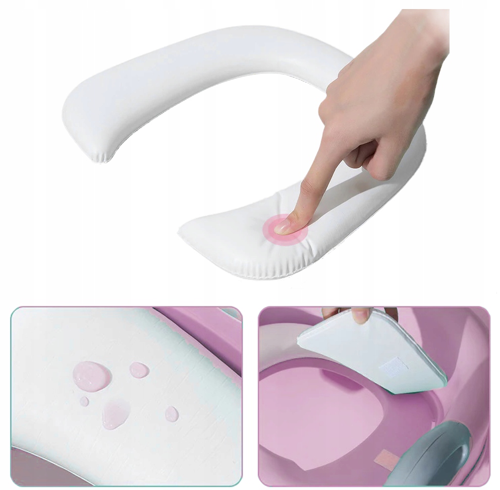 Reductor Toaleta Little Mom Pliabil Pink - imagine 8