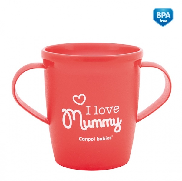 Canită antrenament Canpol 250ml, manere ergonomice
