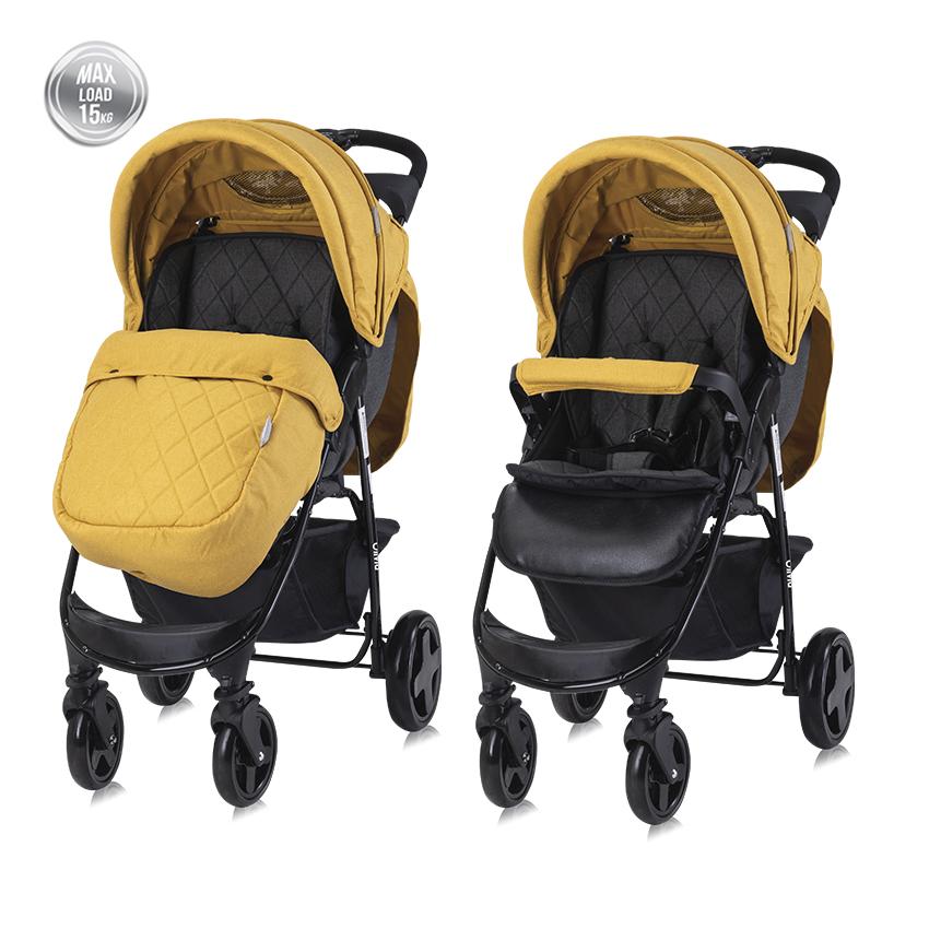 Carucior Sport Lorelli Olivia cu Husa, Lemon Curry