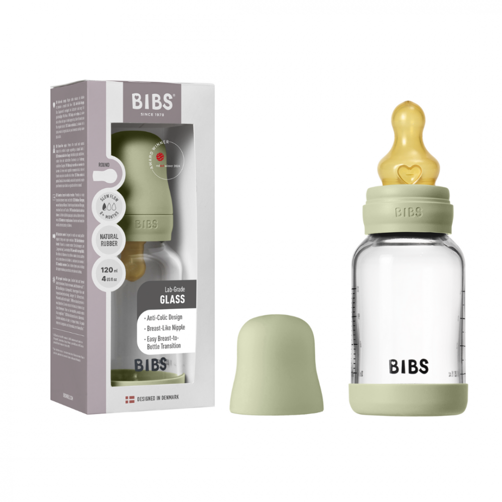 Biberon Anticolici Bibs Sticlă 120ml Sage - imagine 6