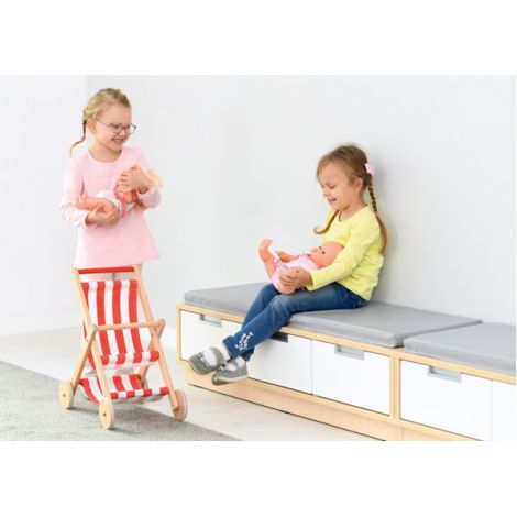 Dulap-bancută Quadro 3 locuri Moje Bambino - Depozit eficient - imagine 2