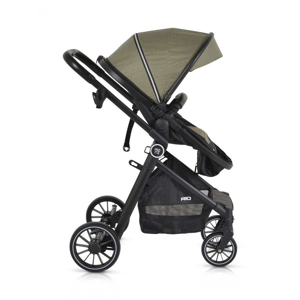 Carucior 2in1 Moni Rio Green | Transformabil - imagine 4