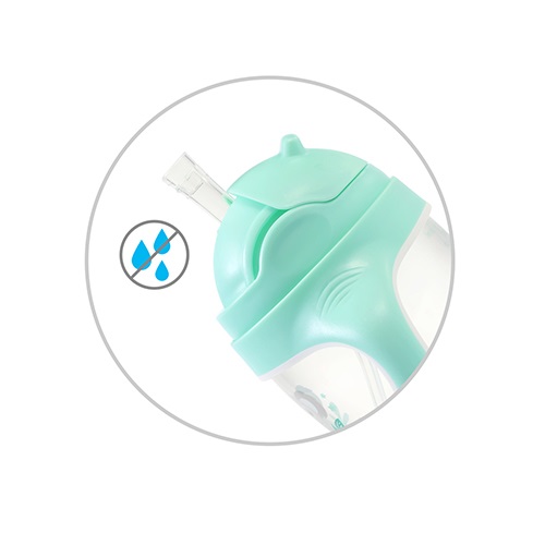 Cana cu pai Babyono 240 ml Verde - imagine 4