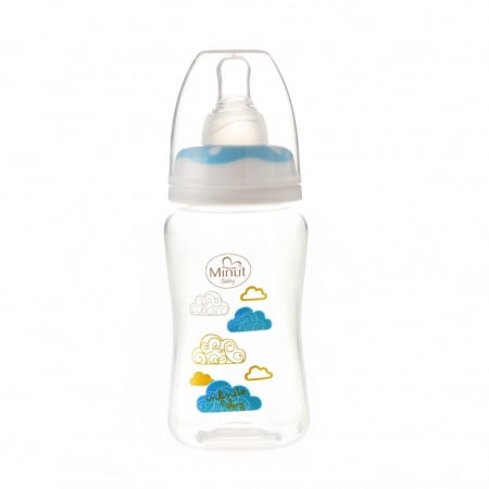 Biberon Minut Baby 125ml cu tetină silicon - imagine 2