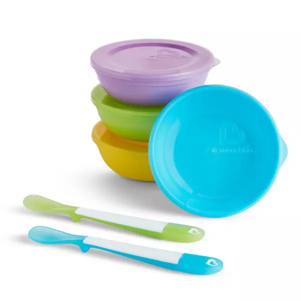 Set Masa Munchkin Love-A-Bowls 4 Boluri+Lingurițe - imagine 5