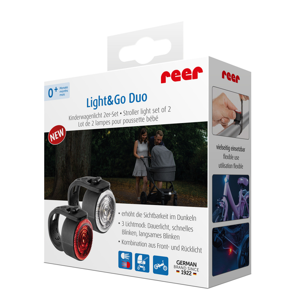 Reer LightGo Duo - Set lumini carucior siguranță - imagine 2