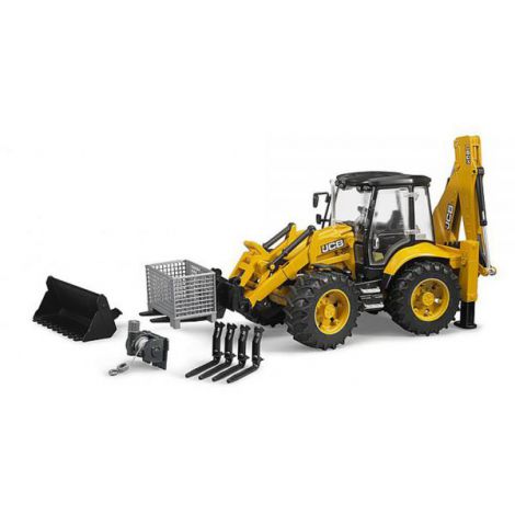 Bruder JCB 5CX Eco - Buldoexcavator Multifuncțional - imagine 12