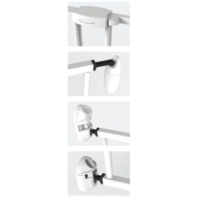 Poarta Siguranta Noma Extensibila 62-102 cm Negru - imagine 2