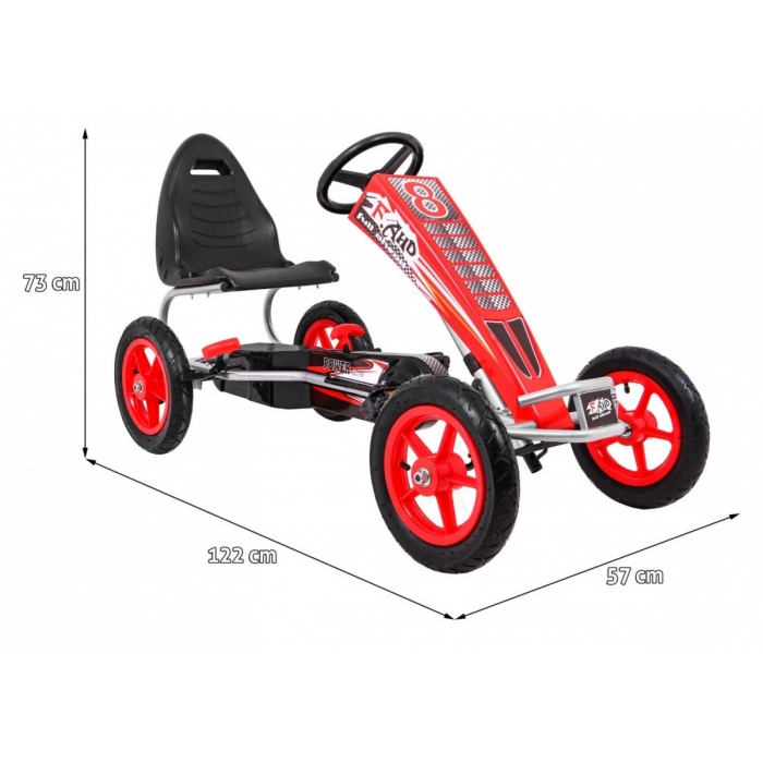 Gokart Air Rosu - Aventura sigura pentru copii - imagine 5