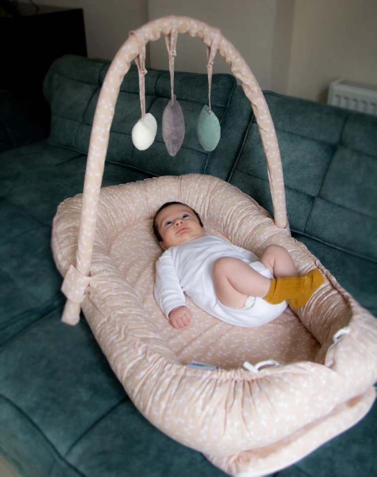 Salteluta Baby Nest Babyjem Somon - Siguranta si Confort - imagine 3