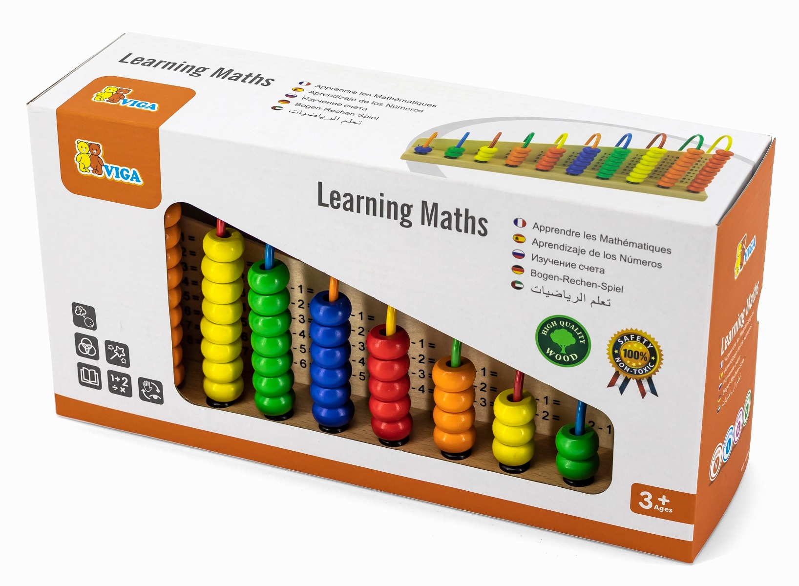 Numărătoare din lemn Viga | Jucărie educativă