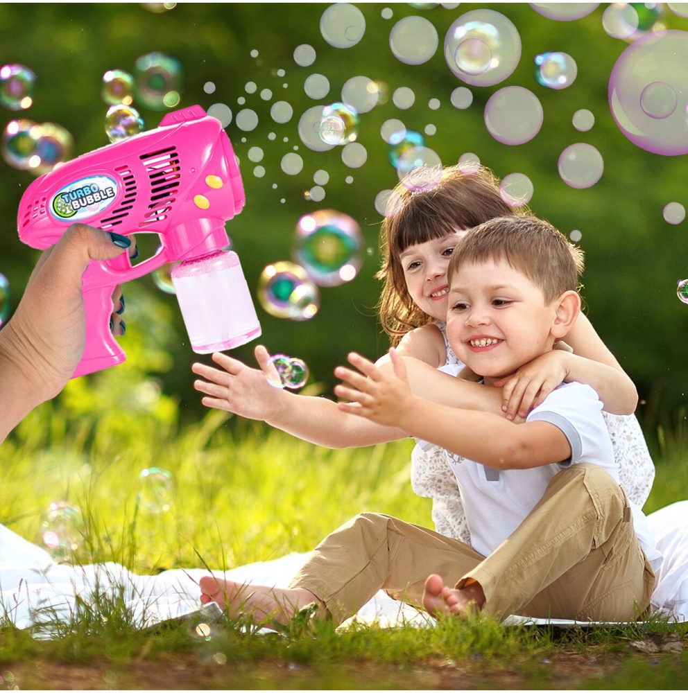 Pistol Baloane Sabun Turbo Bubble Pink Malplay - imagine 5